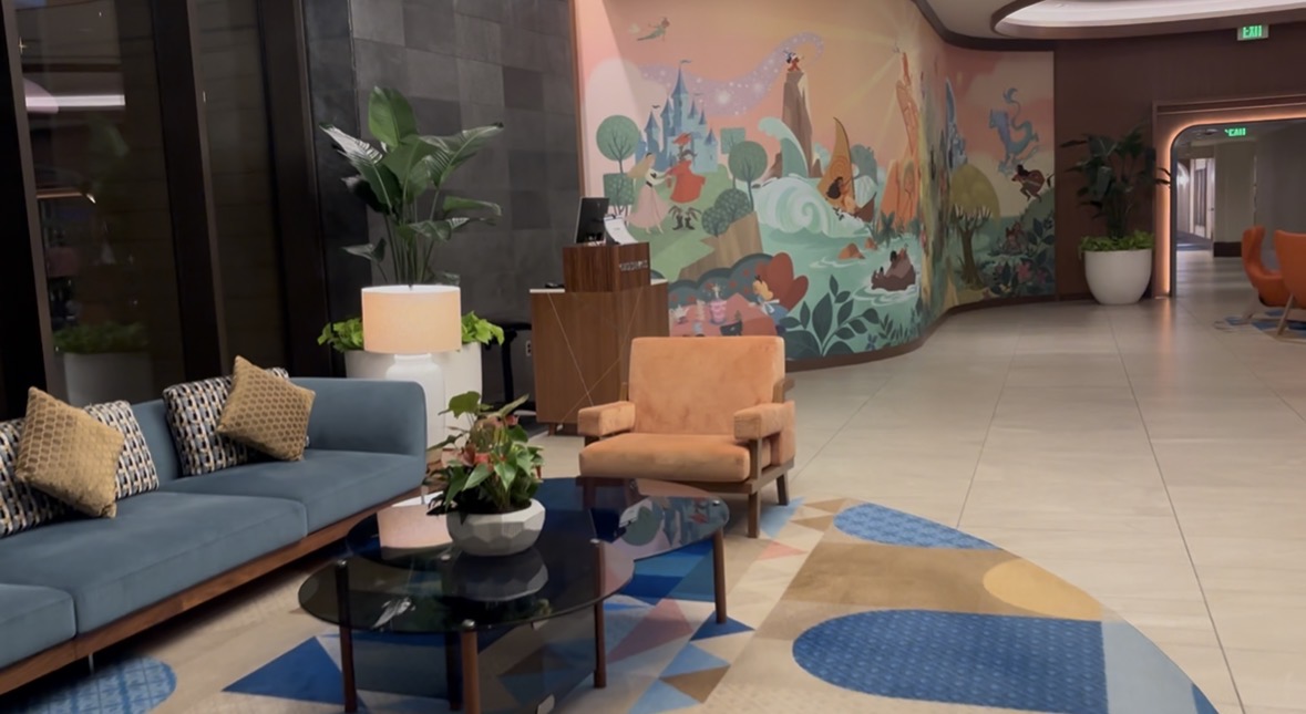 ディズニーランドホテル ヴィラ棟のロビー