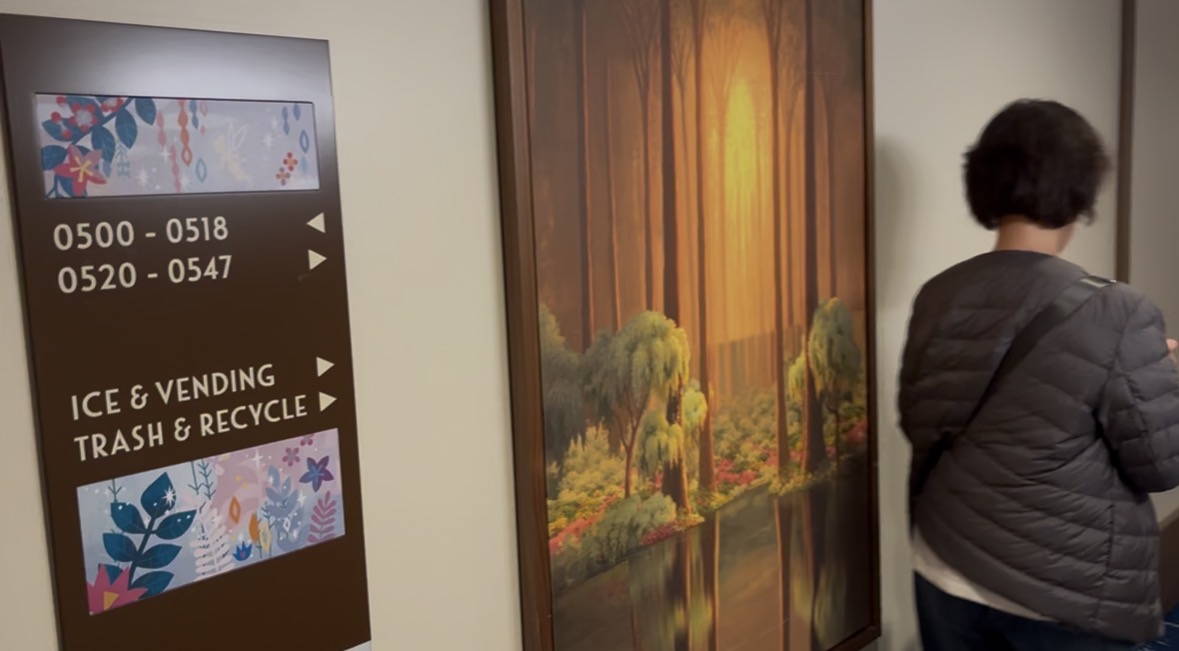 ディズニーランドホテル ヴィラ棟 客室番号案内サイン