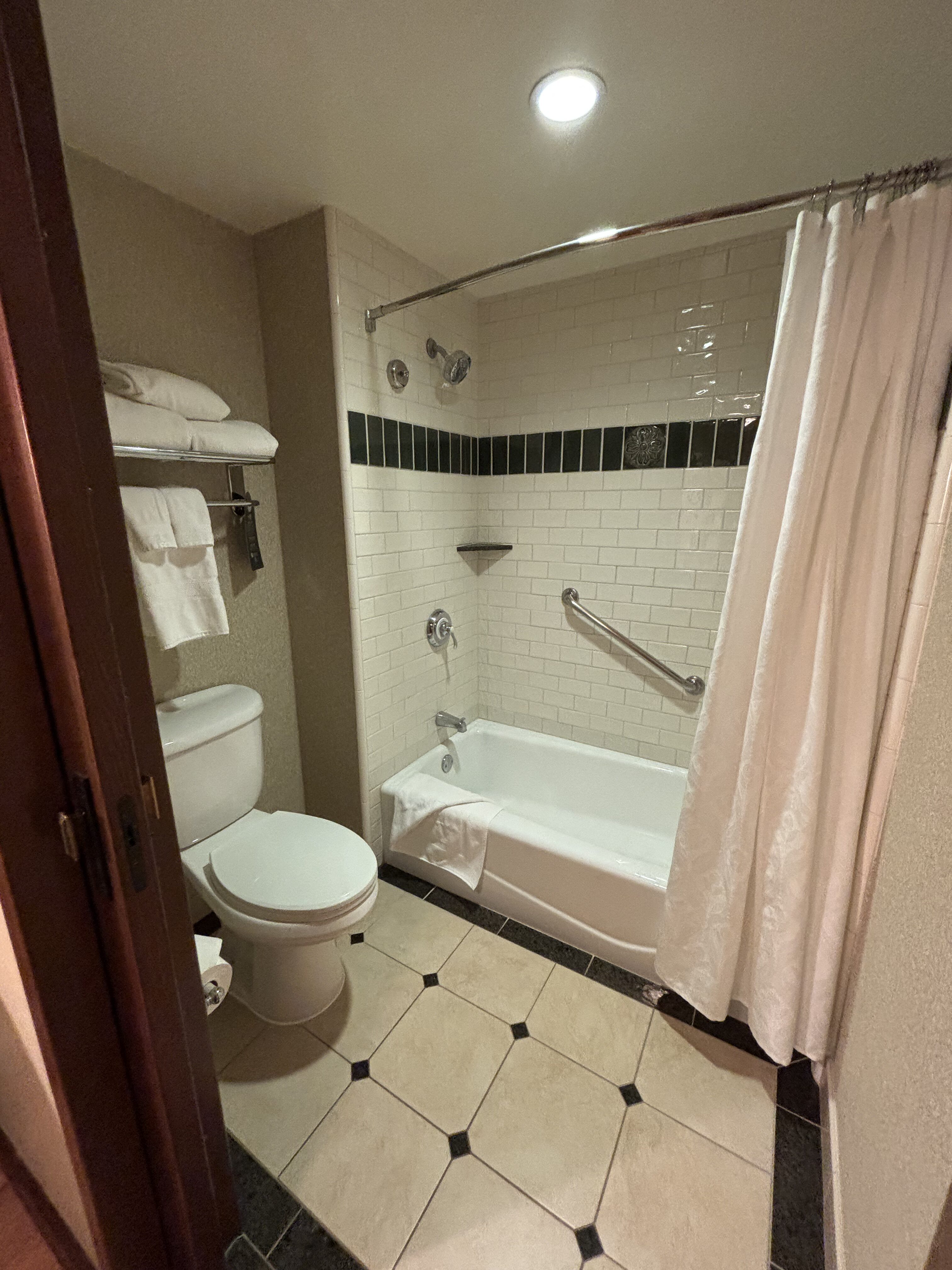 グランドカリフォルニアンホテル DVCデラックススタジオ バスルームとトイレ